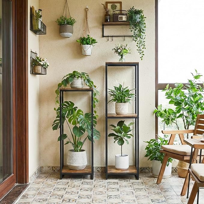 46" Tall Plant Stand Indoor, 3-Tier Modern Plant Shelf, Corner Flower Pot - Image 6