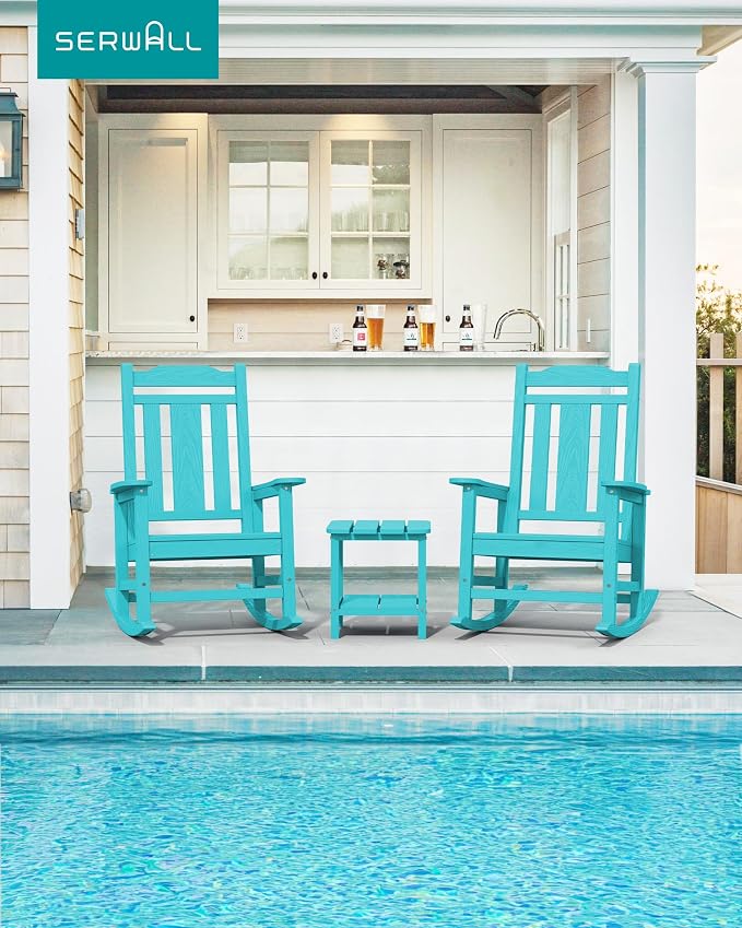 SERWALL HDPE Outdoor Rocking Chair - Image 7
