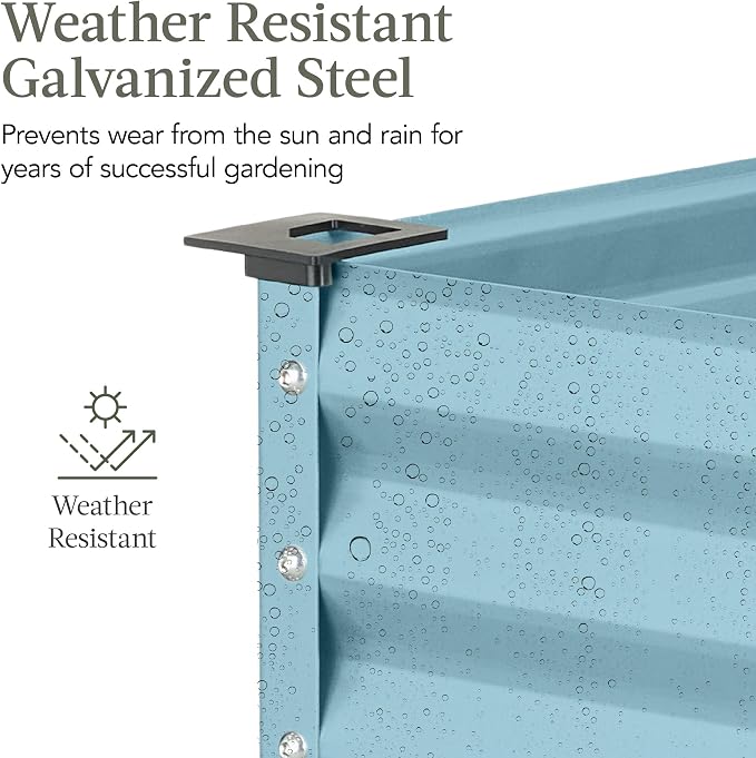 Best Choice Products 48x24x30in Galvanized Raised Garden Bed, Metal Elevated - Image 4