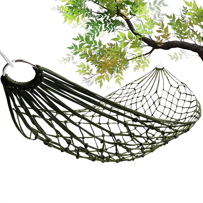 Mesh Hammock - Easy to Set Up Rope Hammocks by VIKROM
