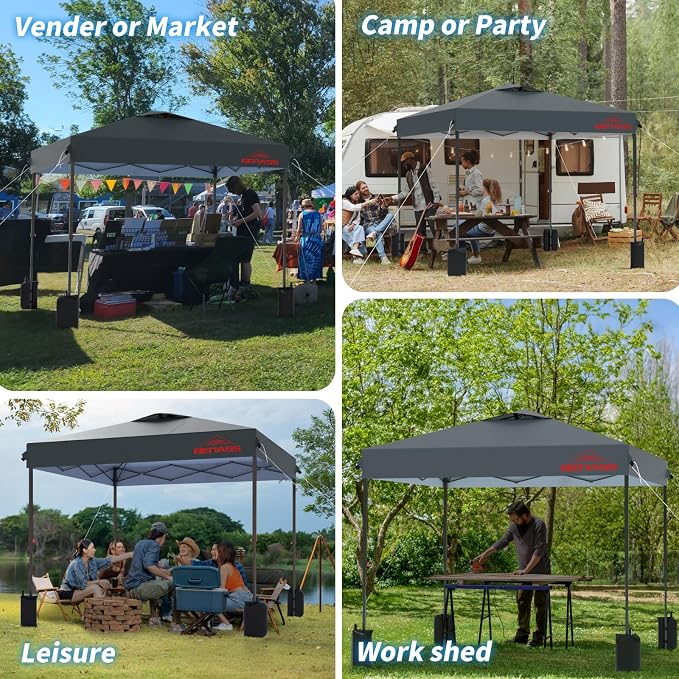8x8 Pop Up Canopy, Easy Up Canopy Tent, Heavy Duty Tents - Image 8