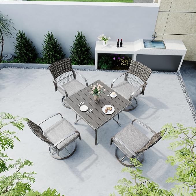 Pamapic 5-Piece Outdoor Dining Set - Image 7