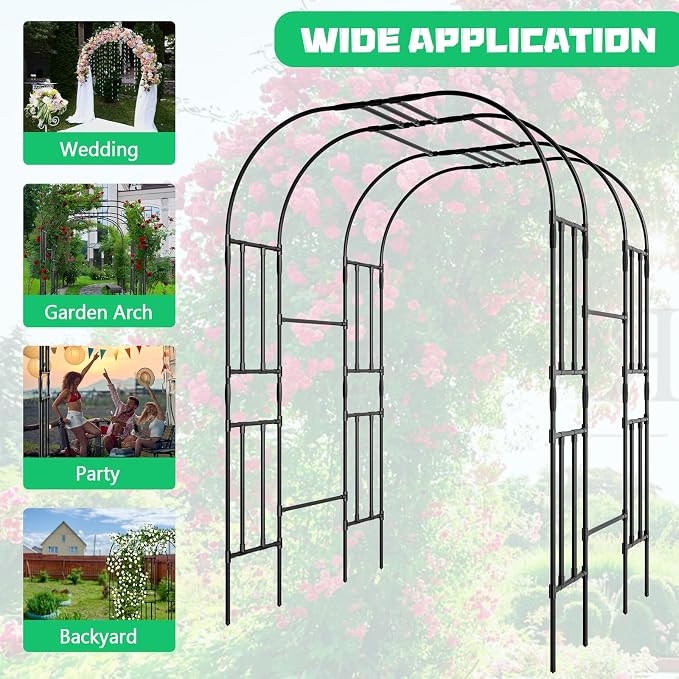 Garden Arch Trellis for Climbing Plants - Image 9