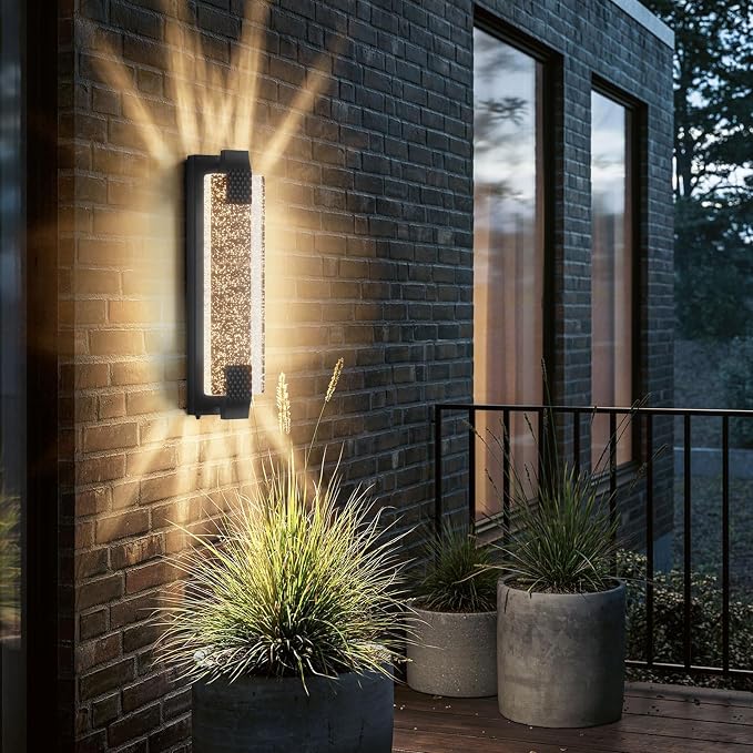 camuucci Dusk to Dawn Outdoor Light, 19.7 Inches LED Porch Lights Outdoor by CAMUUCCIWALLSCONCES