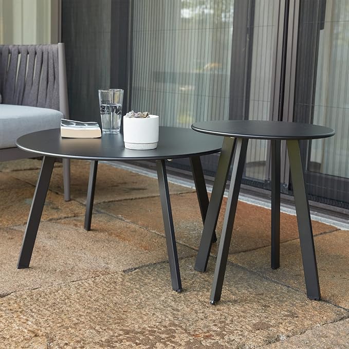 Patio Outdoor Coffee Table Set of 2 - Image 6