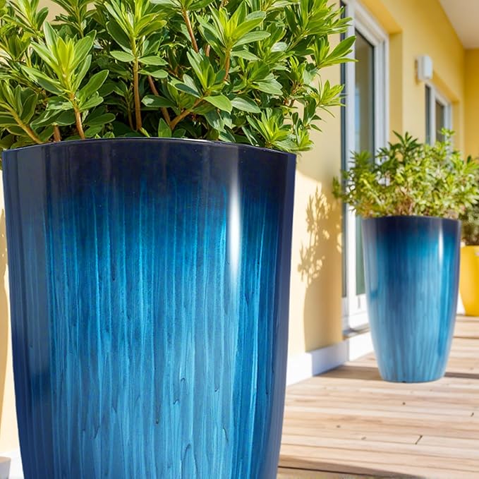 Worth Garden 20" H. Large Plastic Planters - Image 5