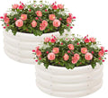 2-Pack 2x1ft Galvanized Raised Garden Bed, Outdoor Planter Bed, Metal Planter by Besebay