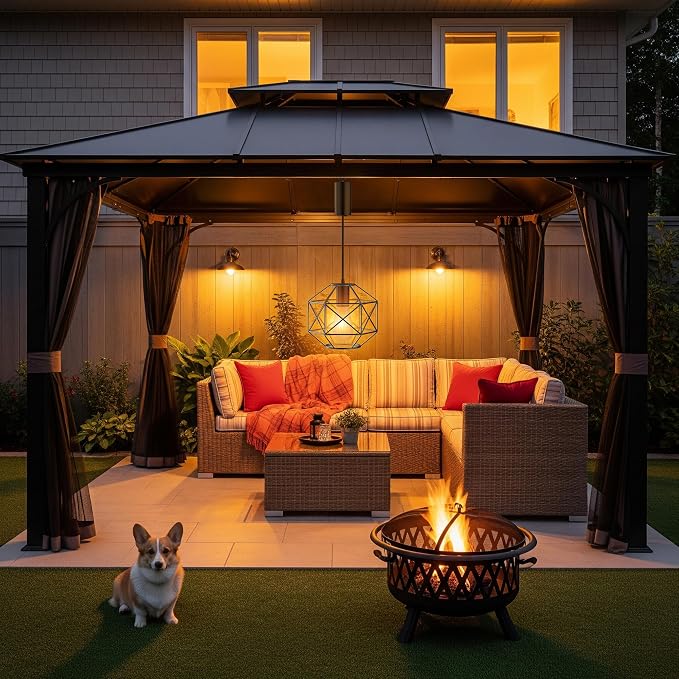 Battery Operated Chandelier, Gazebo Battery Operated Outdoor Lights Waterproof - Image 6