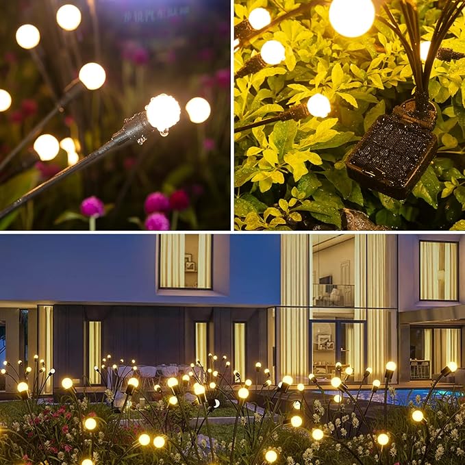 ASMAD Solar Lights Outdoor, Solar Garden Lights, Outdoor Decorations, Firefly - Image 5
