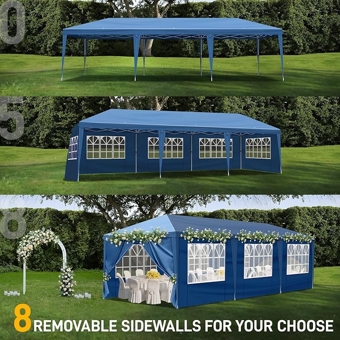 Outvita 10x30ft Ez Pop Up Canopy, Portable Instant Canopy Tent - Image 7