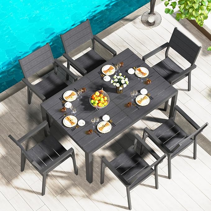 AECOJOY 7 Piece Outdoor Dining Set by AECOJOY