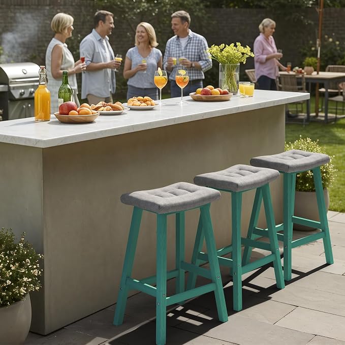 Ciokea 2 Set 29" Outdoor Bar Stools - Image 7