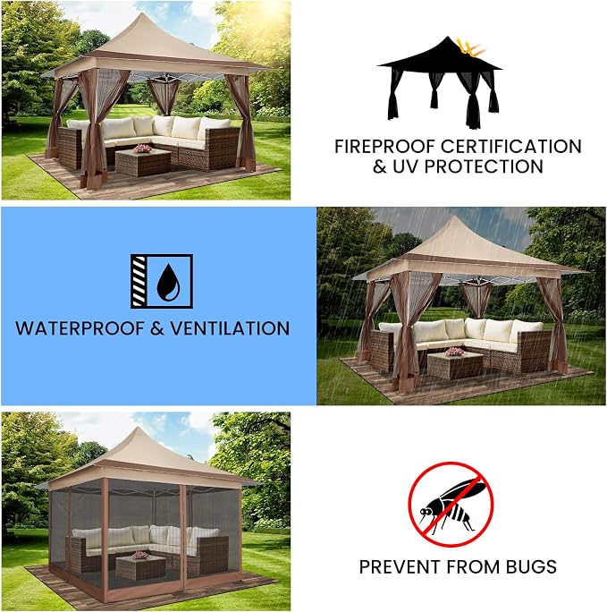 COBIZI 12x12 Pop up Canopy Gazebo on Clearance, Outdoor Canopy Tent - Image 5