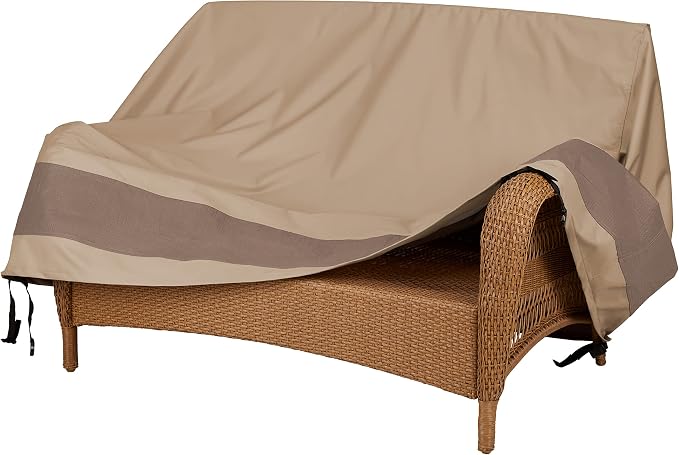 DUCKCOVERS Elegant Waterproof 68 Inch Patio Loveseat Cover, Patio Furniture - Image 2