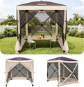 Tecoom 4-Sided Pop Up Gazebo Tent, Instant Screen House by Tecoom