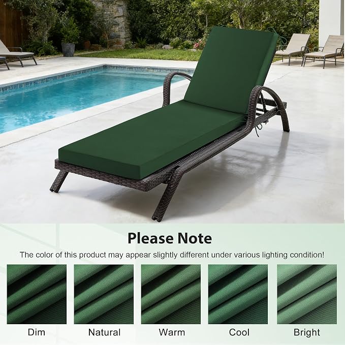 Chaise Lounge Cushions Outdoor, Outdoor Chaise Cushion - Image 7