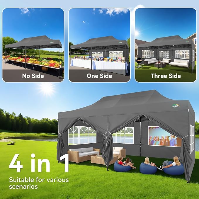 COBIZI 10x20 Heavy Duty Pop Up Canopy Tent - Image 2