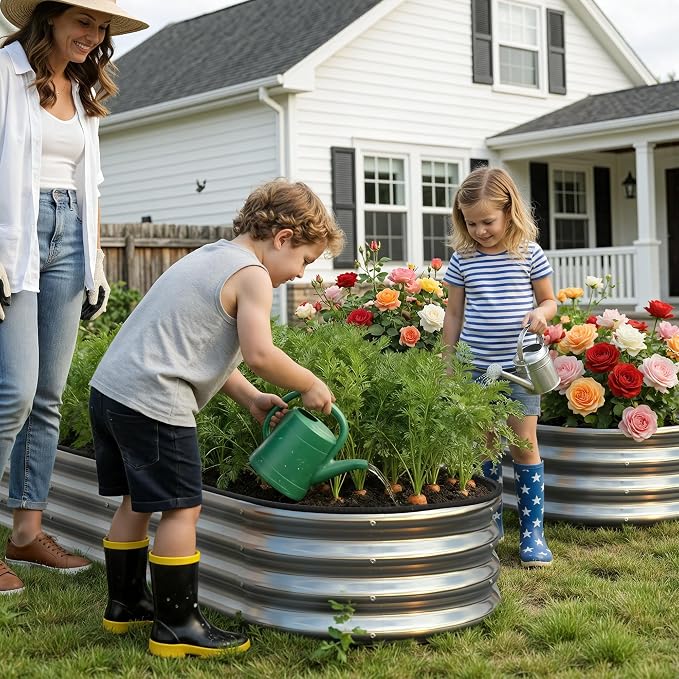 Galvanized Metal Raised Garden Bed Kit - Image 6