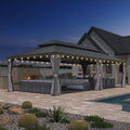 PURPLE LEAF 12' X 26' Permanent Hardtop Gazebo by PURPLELEAF