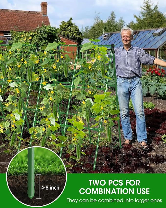 4 Pack Cucumber Trellis, Garden Trellis - Image 2