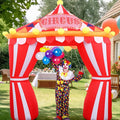 10ft Circus Party Decorations Inflatable Arch Blow up Tent Built in LED Lights by ojustbeok