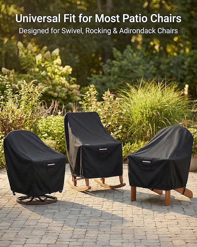 Waterproof Patio Chair Covers, 35W x 37D x 36H inches Heavy Duty Outdoor - Image 5