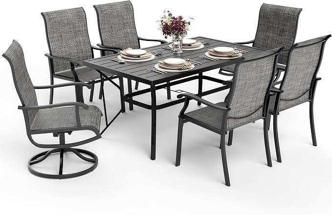 Pamapic 7-Piece Outdoor Dining Set, Patio Dining Set by Pamapic