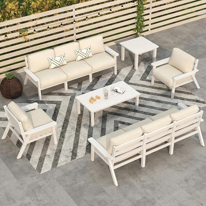 10 Piece Outdoor Patio Furniture Set, Outdoor Couch by PatioKingdom