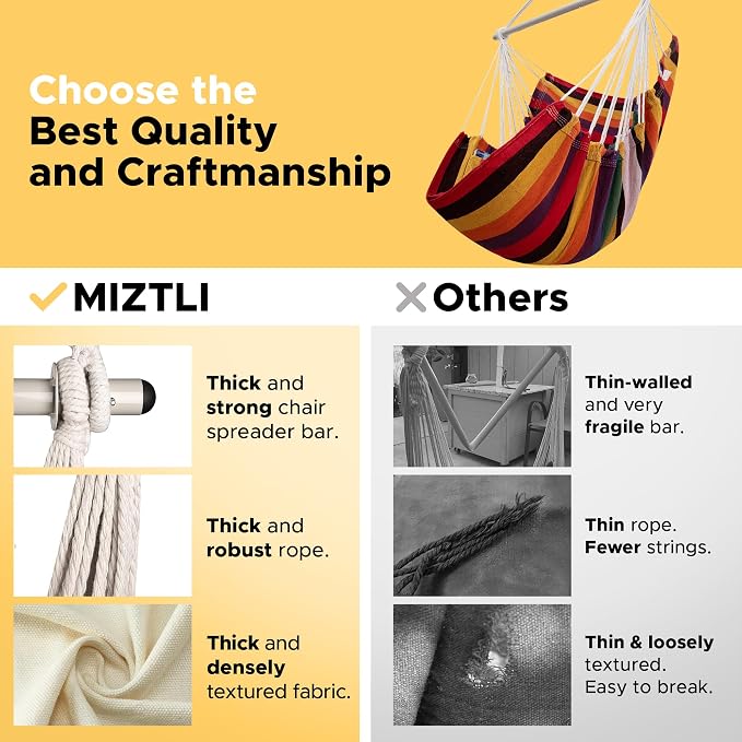 MIZTLI Hammock Chair Swing Indoor Hammock - Image 2