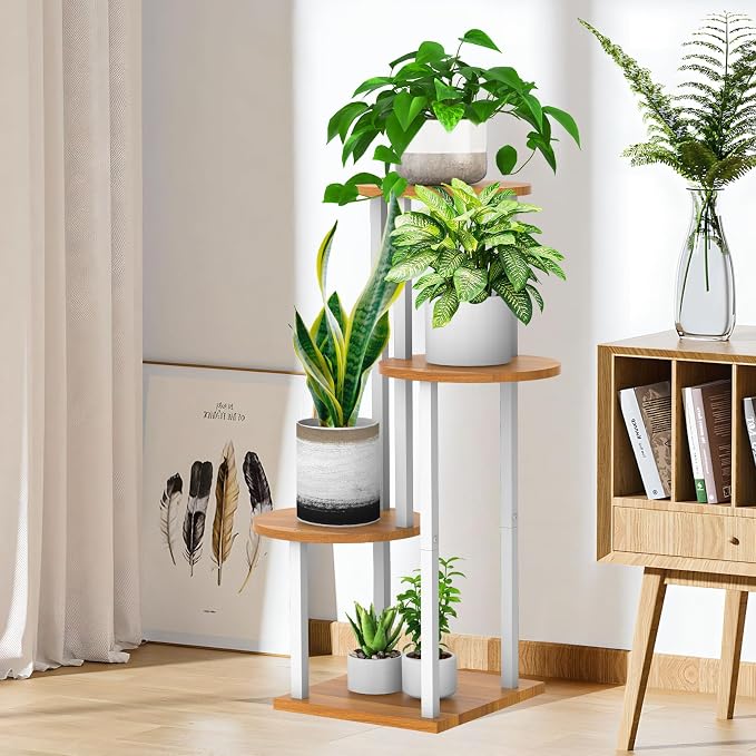 Plant Stand Indoor, 4 Tier Thickened Metal Corner Plant Shelf - Image 5