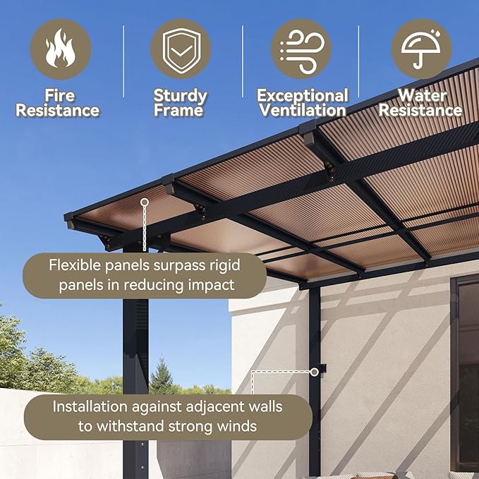 Aoxun 26' x 10' Pergola for Patio, Gazebo - Image 6