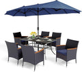 PHI VILLA 8-Piece Patio Dining Set by PHIVILLAThepioneerofcomfortablehouseholdsupplies