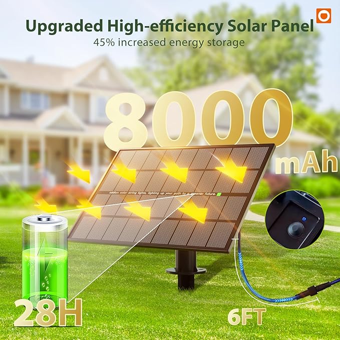 addlon 102FT Solar String Lights Outdoor Waterproof - Image 6