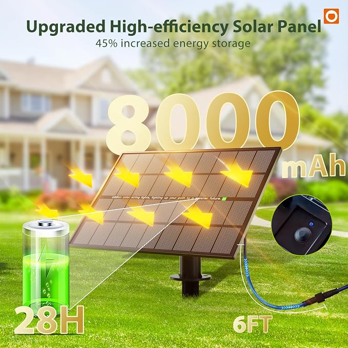 addlon 198 FT Solar String Lights Outdoor Waterproof - Image 6