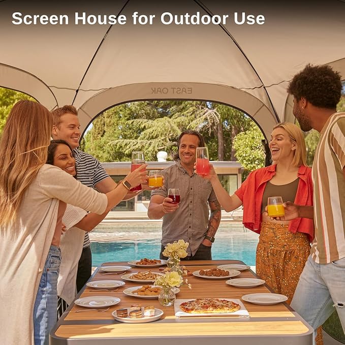 East Oak Screen House Tent Pop-Up, Portable Screen Room Canopy Instant Pop Up - Image 10