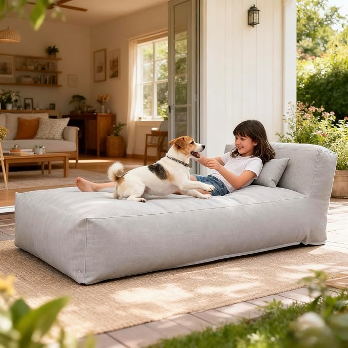 Outdoor Bean Bed Chair Sun Lounger, Outdoor Couch Sofa - Image 5