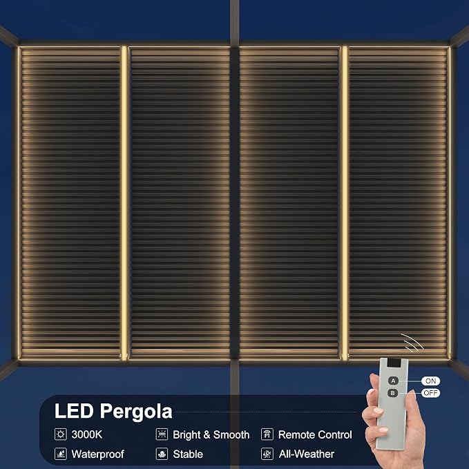 PURPLE LEAF 94AS LED Pergola - Image 5