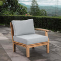 Modway Marina Premium Grade A Teak Wood Outdoor Patio Right-Facing Sofa in by Modway