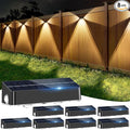 Solar Fence Lights 8 Pack Solar Fence Lights Outdoor by NIBUUECER