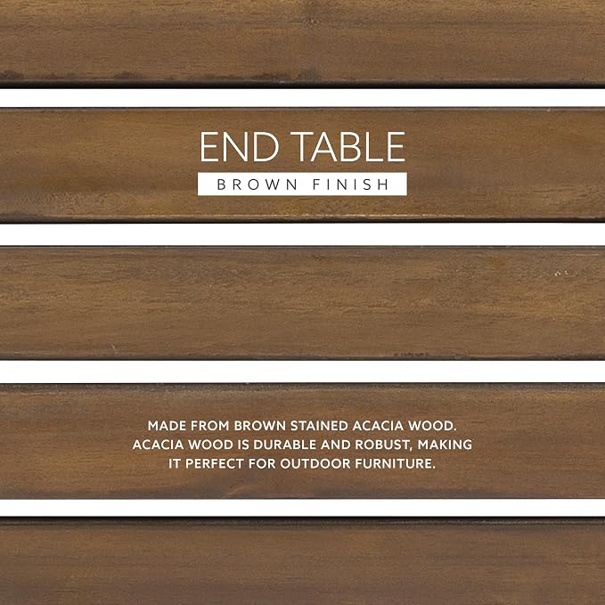 Linon Adirondack End, Teak Table - Image 9