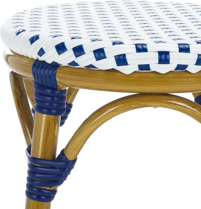 Safavieh Home Collection Kipnuk Blue&White Indoor/ Outdoor Barstool - Image 9