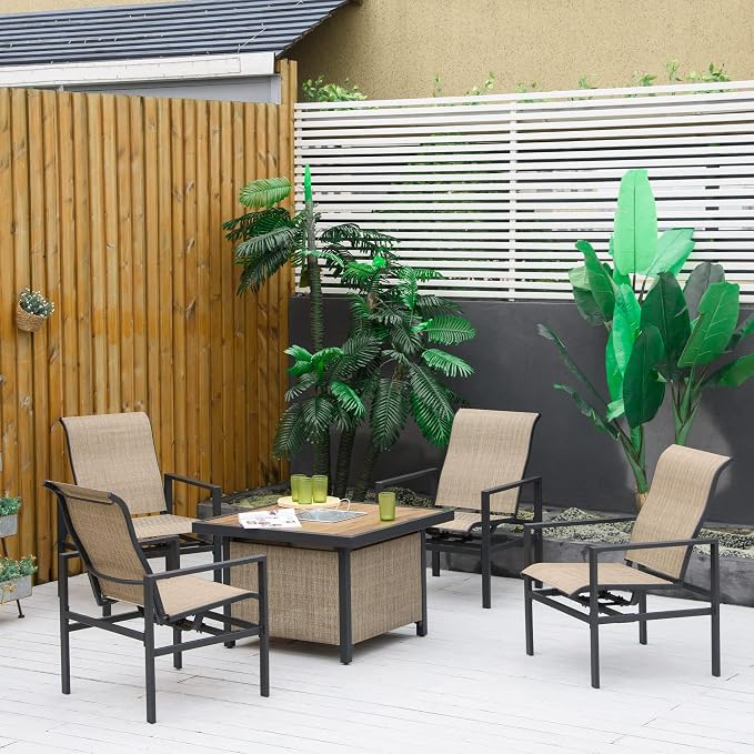 Outsunny 5 Piece Outdoor Dining Set - Image 2