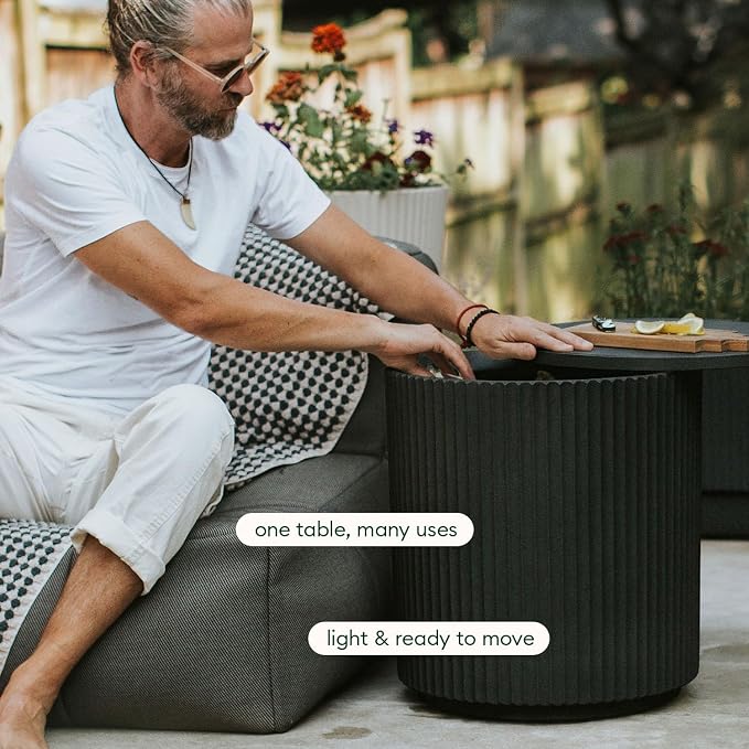 Veradek Outdoor Cooler Side Table - 2 in 1 - Image 5