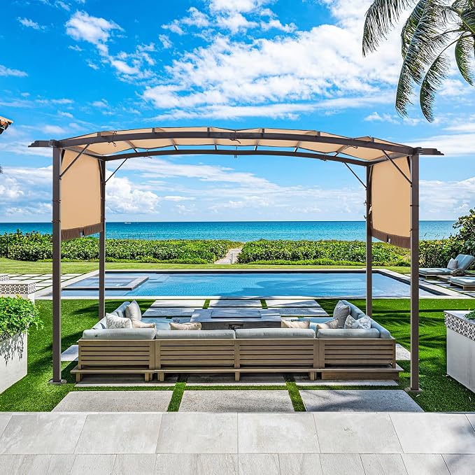 AECOJOY Pergola 9' x 12' Outdoor Pergolas, Pergolas and Gazebo Clearance by AECOJOY
