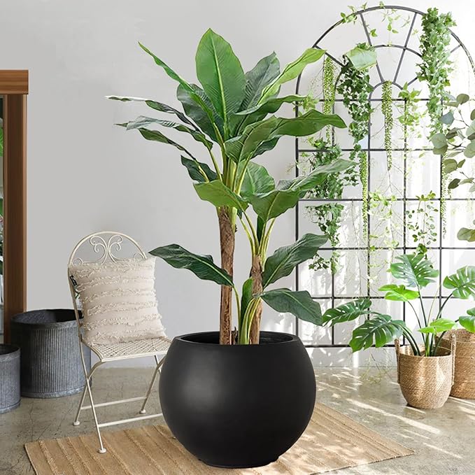 17 H x 21" Dia Round Fiberstone Planter - Image 6
