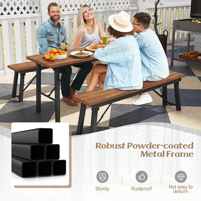 Tangkula Outdoor Dining Table - Image 8