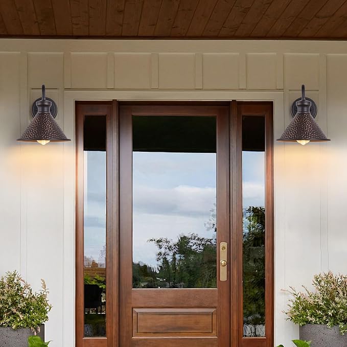 Gooseneck Outdoor Wall Light Fixtures, Industrial Oil-Rubbed Bronze Exterior - Image 4