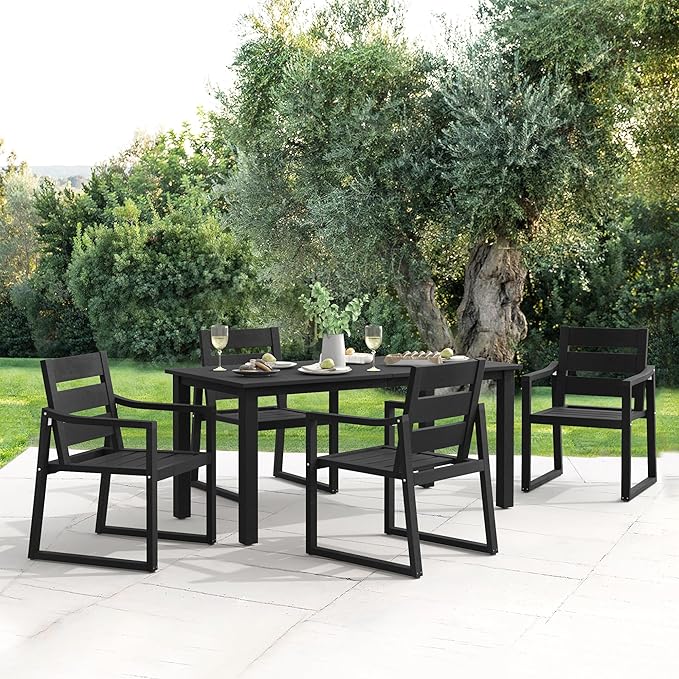 Patio Table and Chairs Set, HDPS 5-Piece Outdoor Dining Set, Patio Furniture - Image 6