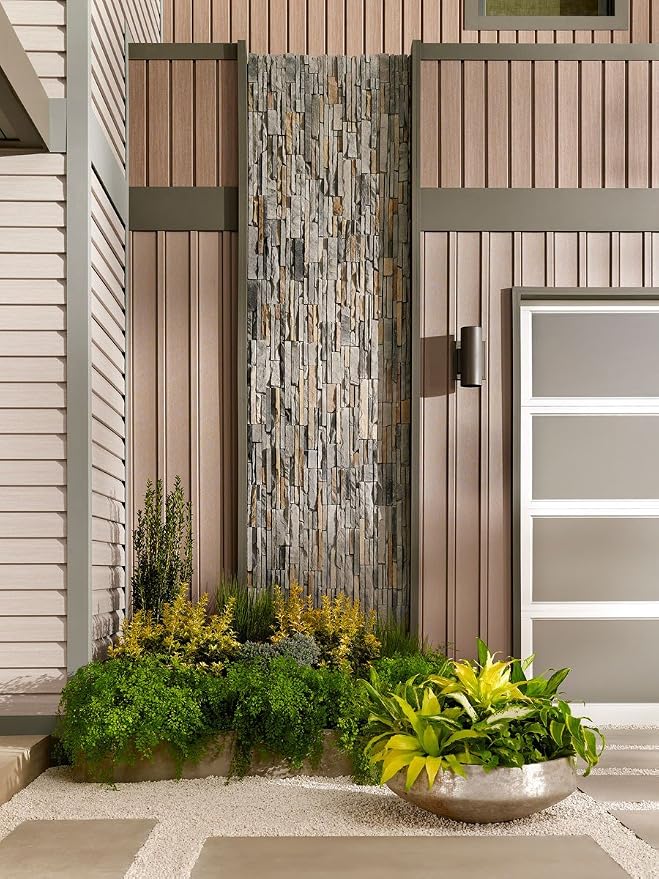 Kichler Cylinders 12" 2-Light Cylinder Outdoor Wall Sconce in Brushed Aluminum - Image 4