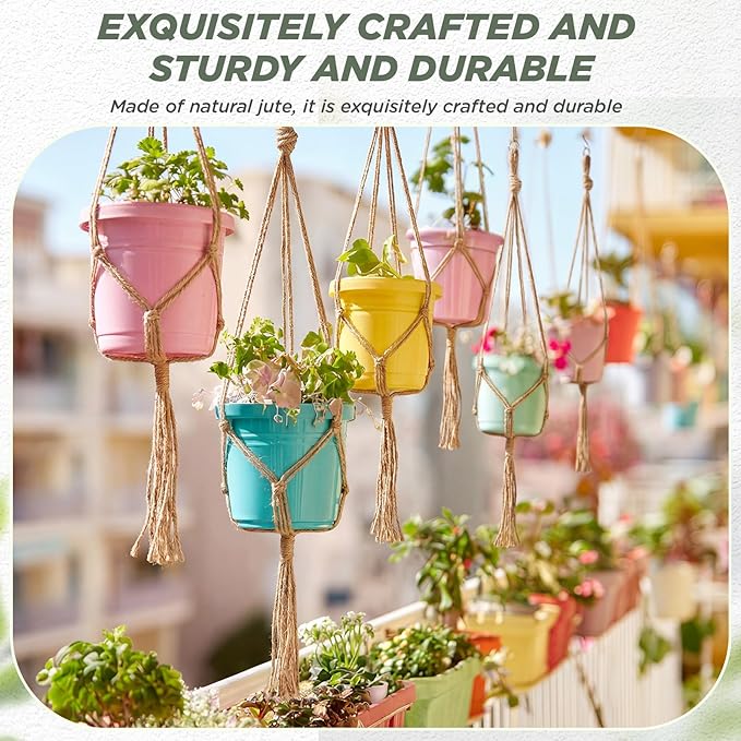 EBOOT 2 Pack 41 Inch Large Macrame Plant Hanger Rope to Hang Flower Pot Plant - Image 4